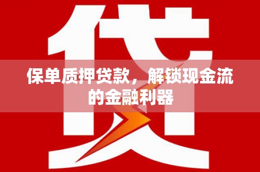 法库保单质押贷款，解锁现金流的金融利器