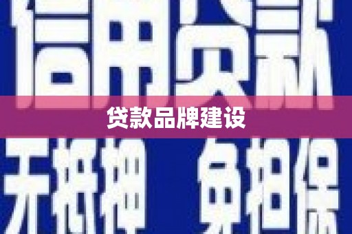 法库贷款品牌建设