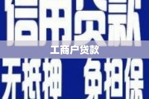 法库工商户贷款