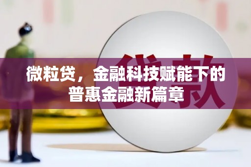 法库微粒贷，金融科技赋能下的普惠金融新篇章