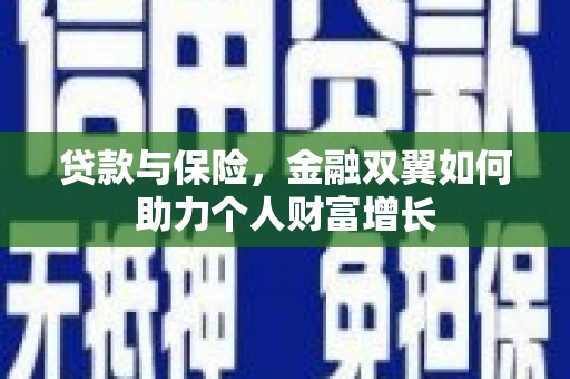 法库贷款与保险，金融双翼如何助力个人财富增长