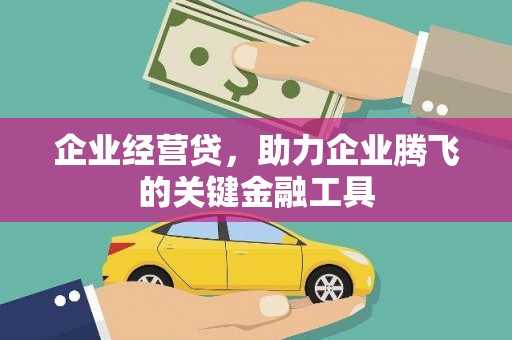 法库企业经营贷，助力企业腾飞的关键金融工具