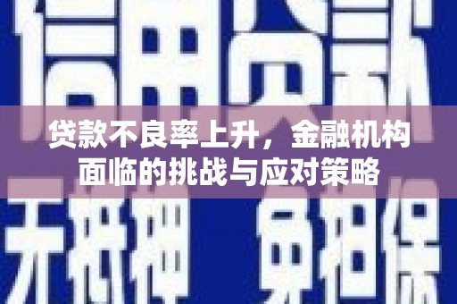 法库贷款不良率上升，金融机构面临的挑战与应对策略