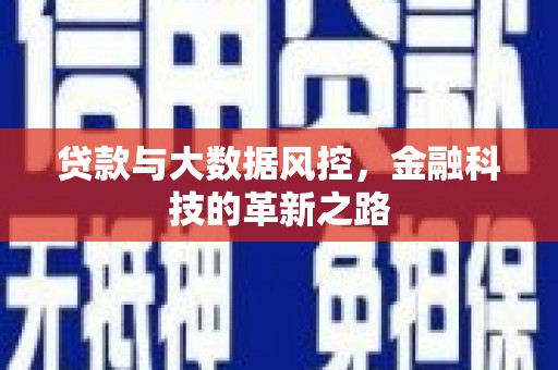 法库贷款与大数据风控，金融科技的革新之路