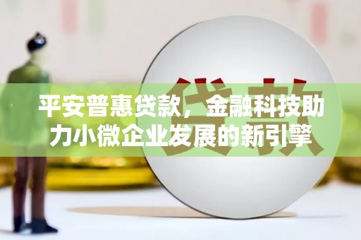 法库平安普惠贷款，金融科技助力小微企业发展的新引擎