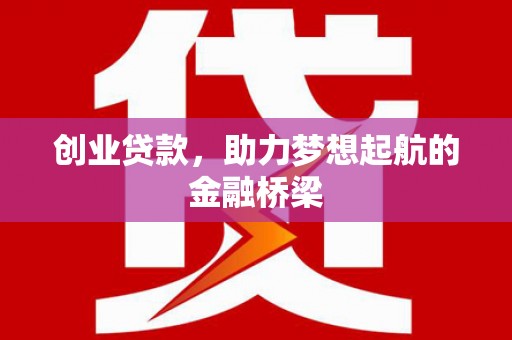 法库创业贷款，助力梦想起航的金融桥梁