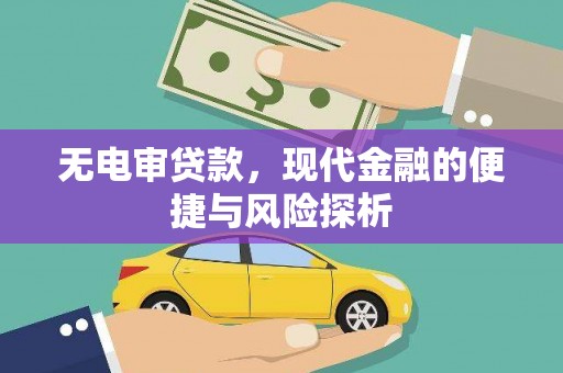 法库无电审贷款，现代金融的便捷与风险探析