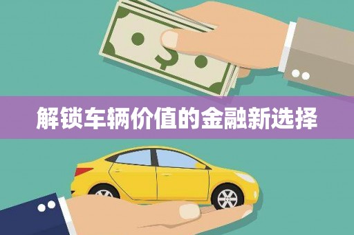 法库解锁车辆价值的金融新选择