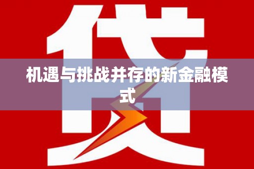 法库机遇与挑战并存的新金融模式