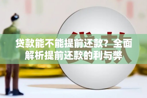 法库贷款能不能提前还款？全面解析提前还款的利与弊