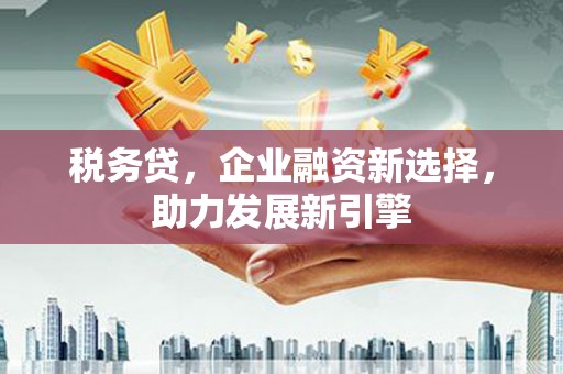 法库税务贷，企业融资新选择，助力发展新引擎