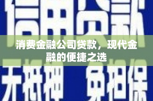 法库消费金融公司贷款，现代金融的便捷之选