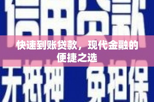 法库快速到账贷款，现代金融的便捷之选