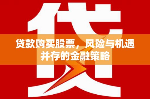 法库贷款购买股票，风险与机遇并存的金融策略