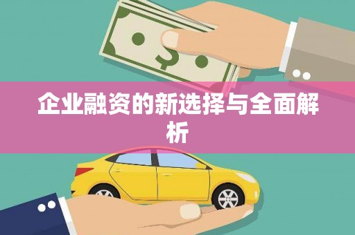法库企业融资的新选择与全面解析