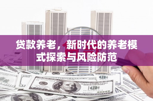 法库贷款养老，新时代的养老模式探索与风险防范