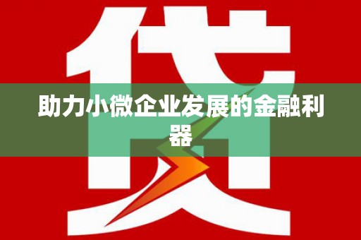 法库助力小微企业发展的金融利器