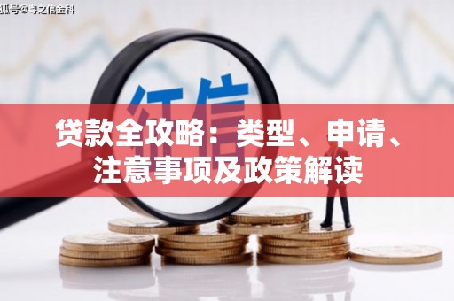 法库贷款全攻略：类型、申请、注意事项及政策解读