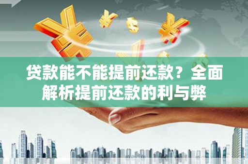 法库贷款能不能提前还款？全面解析提前还款的利与弊