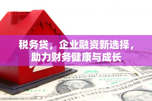 法库税务贷，企业融资新选择，助力财务健康与成长