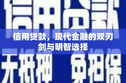 法库信用贷款，现代金融的双刃剑与明智选择
